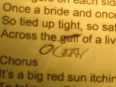 Why yes, I do type out my lyrics. Is that not cool?