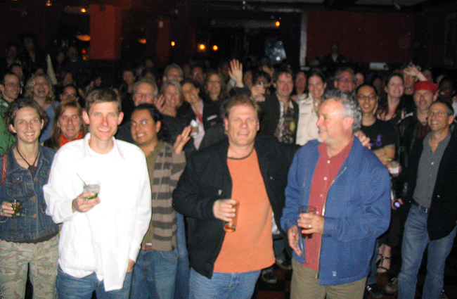 The crowd at Caf&eacute; Du Nord, San Francisco, CA, April 4, 2009 for Alexis Harte
